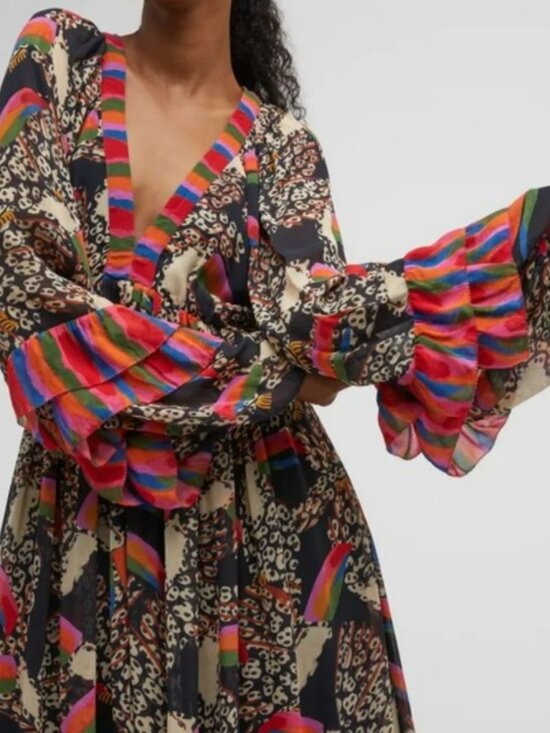 Farm Rio ‼️‼️Leopard Toucans Maxi Dress - Picture 7 of 16